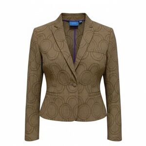 Vera Wang NWOT Fitted Blazer Unique Textured  Fabric 2 Pockets